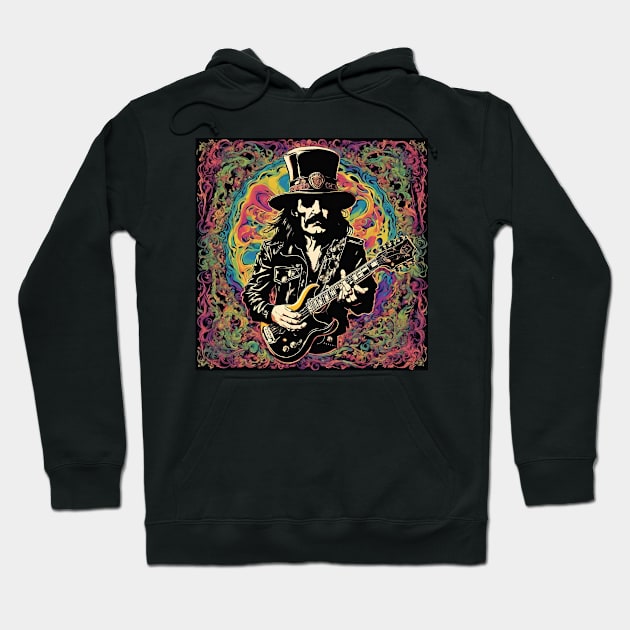 Psychedelic Music Legend Art - Lemmy Hoodie by Klau